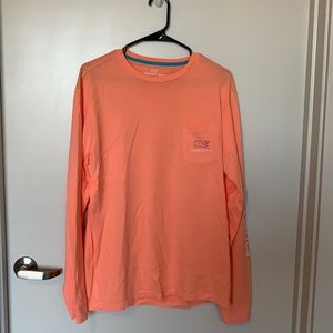 Vineyard Vines Long Sleeve T-Shirt - Salmon